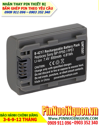 Sony NP-FP50; Pin máy quay phim Sony NP-FP50 lithium _Thay Cell pin máy Quay Sony NP-FP50 